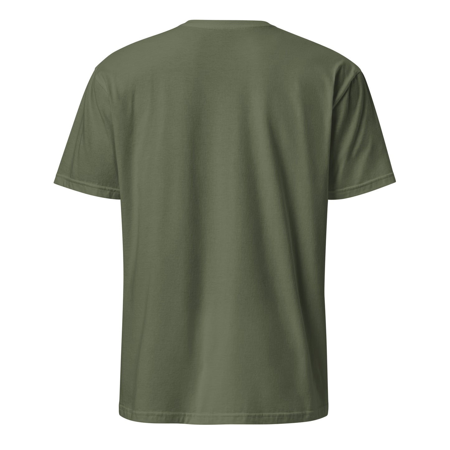military Green t-shirt with white text on a white background Matthew 6:33