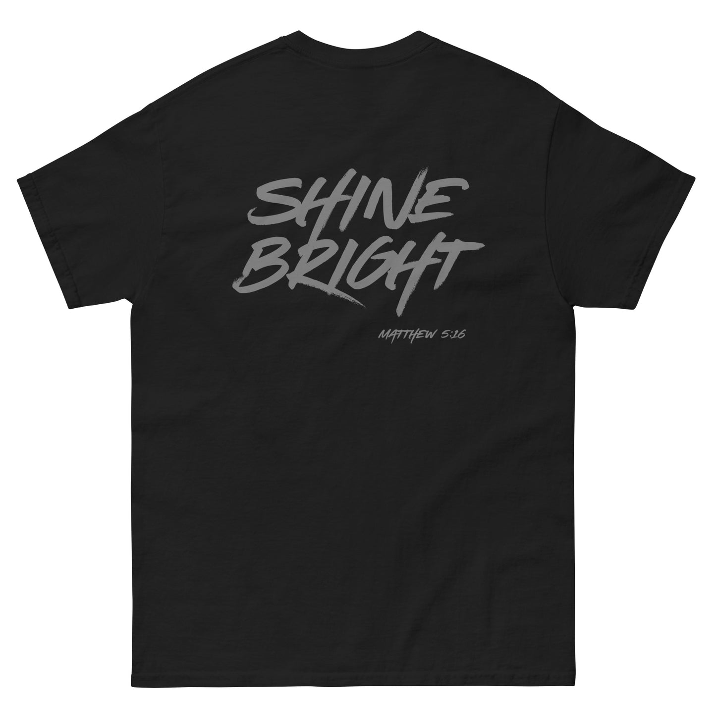 black unisex cotton crewneck t-shirt, Christian t-shirt by Vineyard T-Shirts